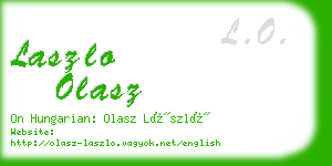 laszlo olasz business card